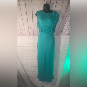 New green sleeveless ribbed plus size dress size 3X